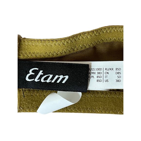 Etam Bra No 2 Plunge push up green size 38D - Picture 4 of 6